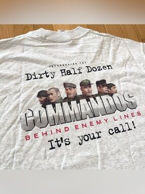 Vintage 1998 Commandos Promo Shirt Behind Enemy Lines Large Deadstock Eidos RARE